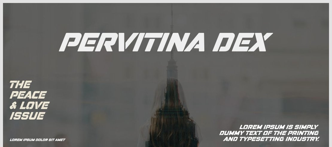 Pervitina Dex Font