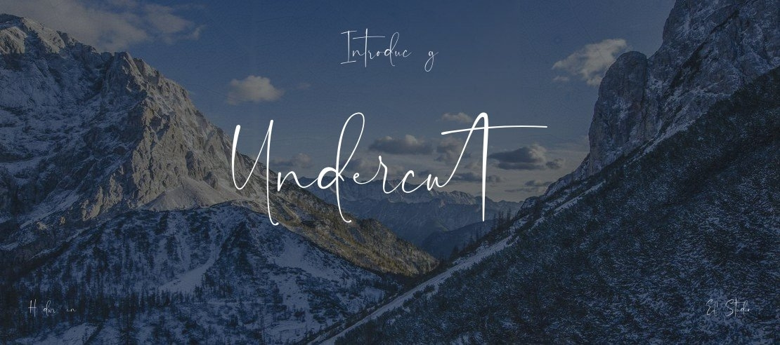 Undercut Font