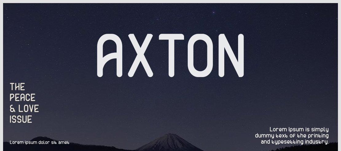 AXTON Font Family