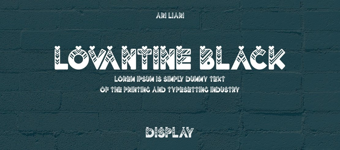 Lovantine Black Font Family