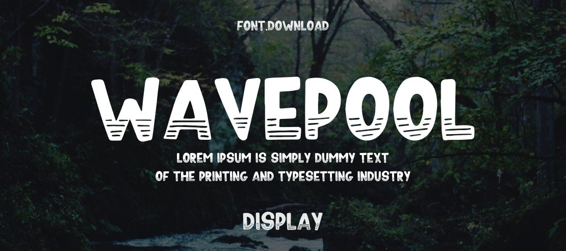 Wavepool Font