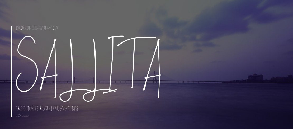 Sallita Free for personal only Font