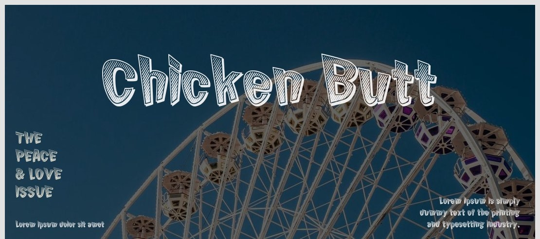 Chicken Butt Font