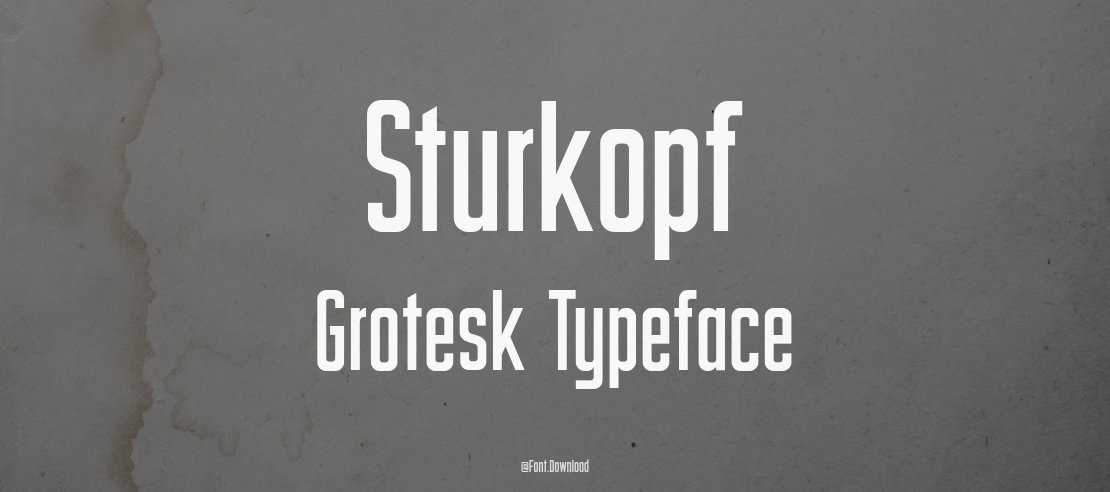 Sturkopf Grotesk Font