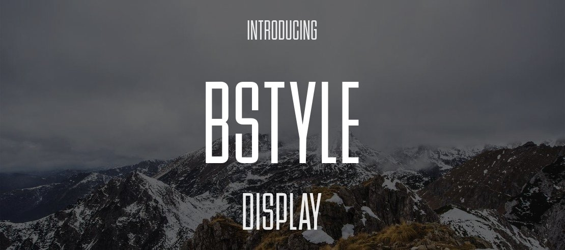 BStyle Font Family
