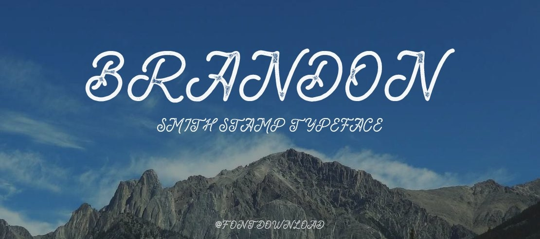 Brandon Smith Stamp Font