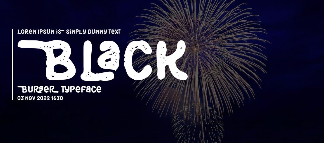 Black Burger Font