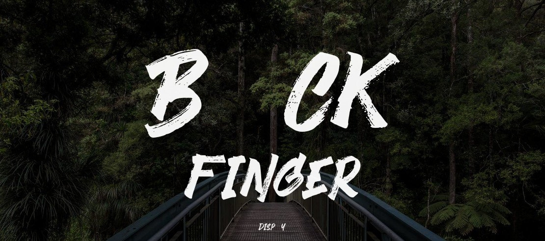 Black Finger Font