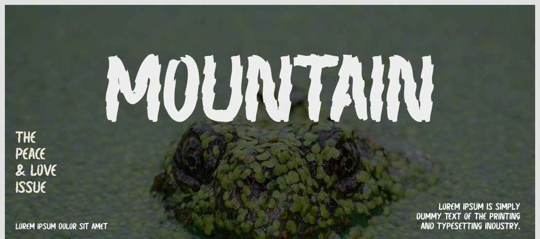 mountain Font