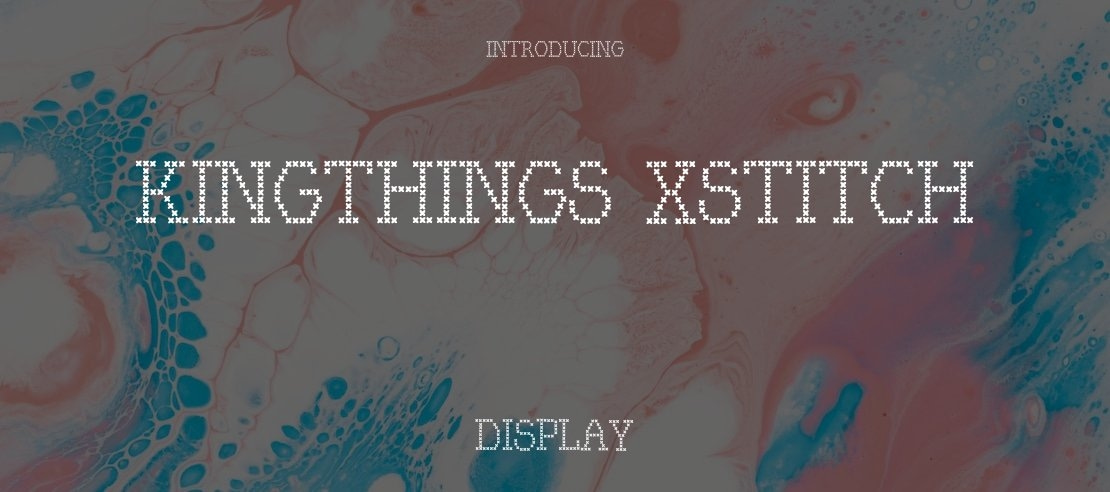 Kingthings Xstitch Font