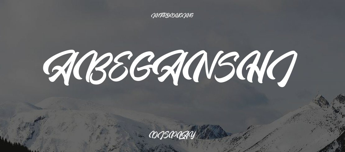 Abeganshi Font Family