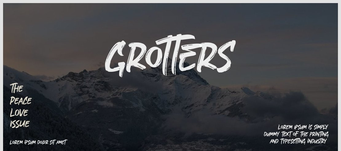 Grotters Font