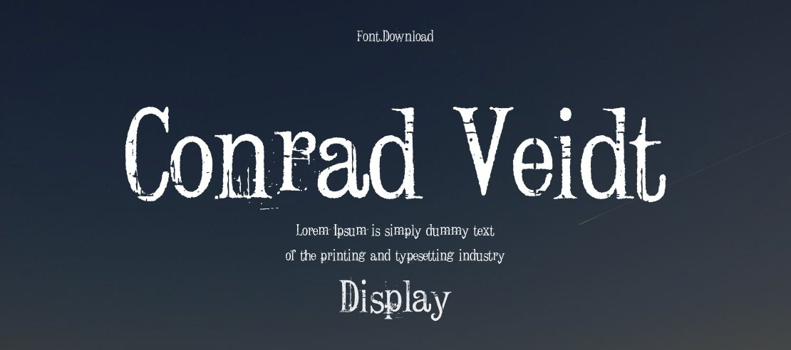 Conrad Veidt Font