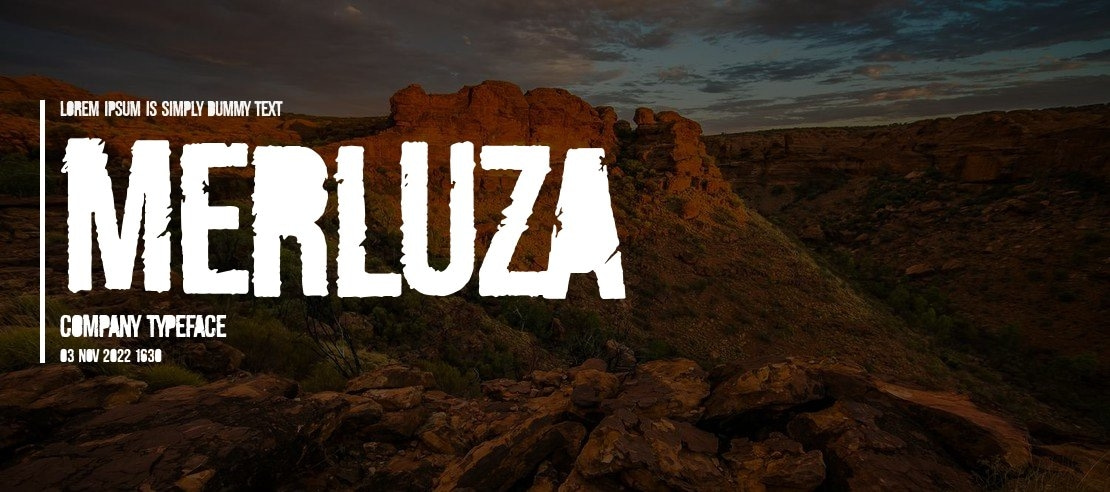 Merluza Company Font