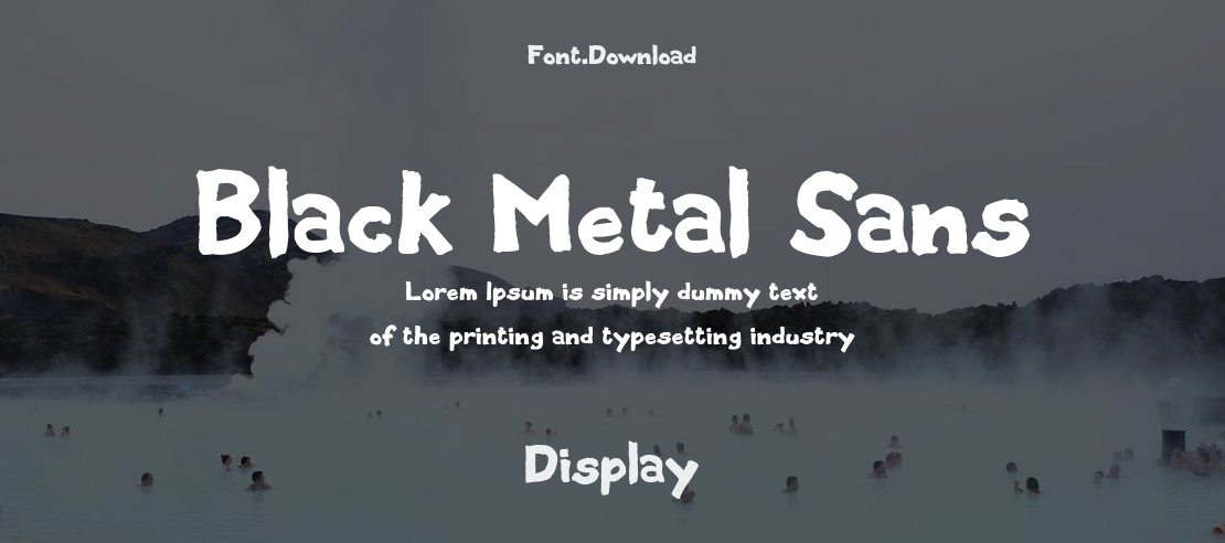 Black Metal Sans Font