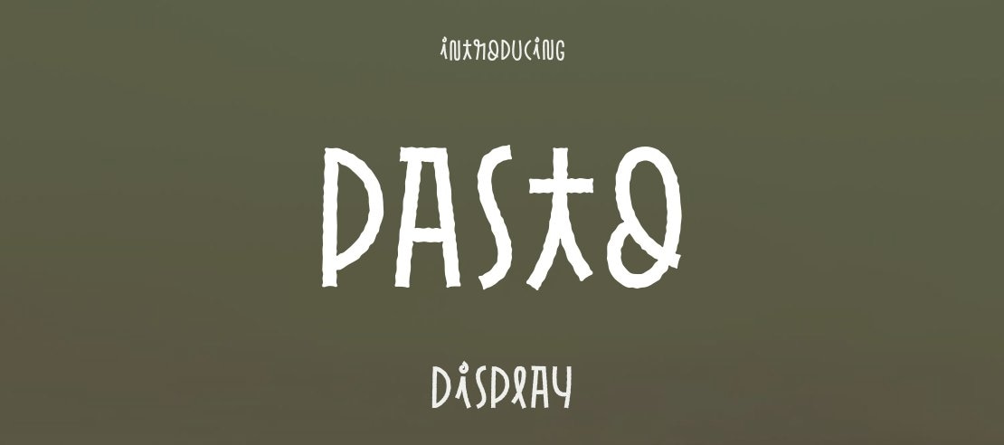 Pasto Font Family