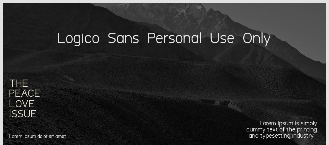 Logico-Sans-Personal-Use-Only Font
