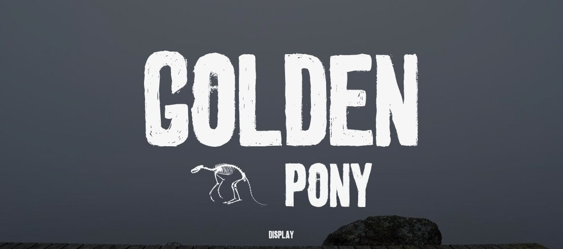 Golden 0 Pony Font