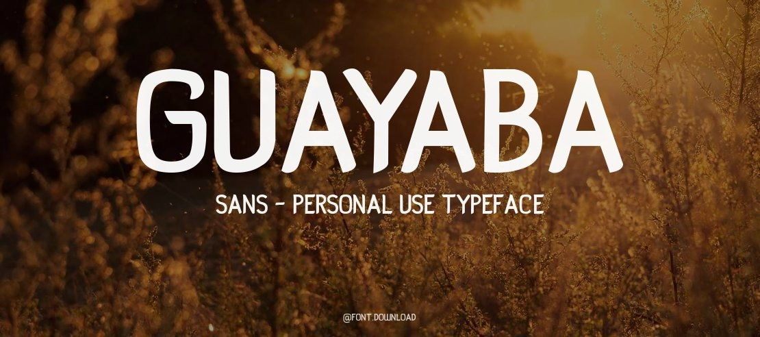 Guayaba Sans - personal use Font