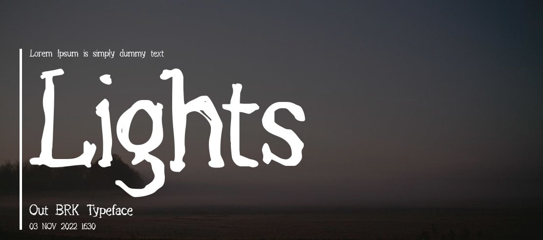 Lights Out BRK Font