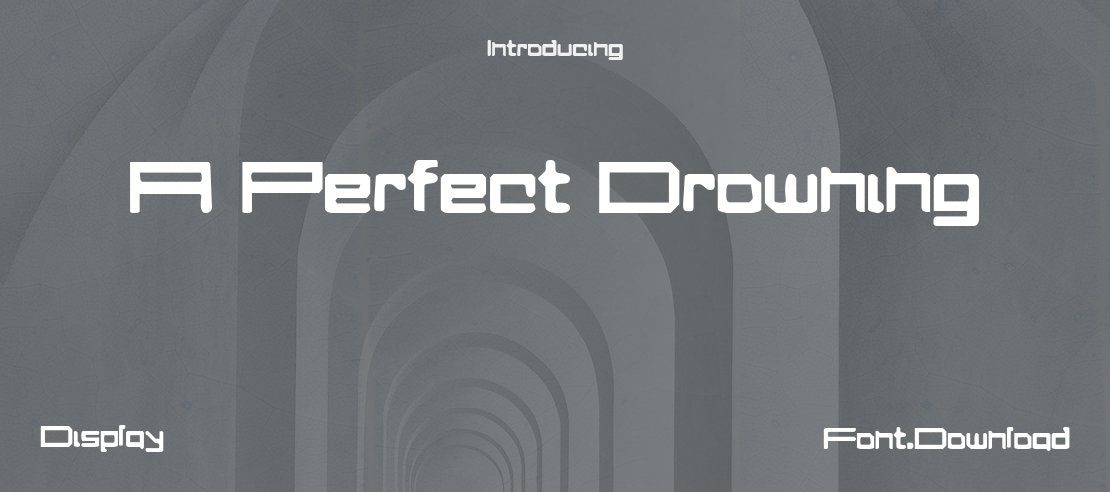 A Perfect Drowning Font