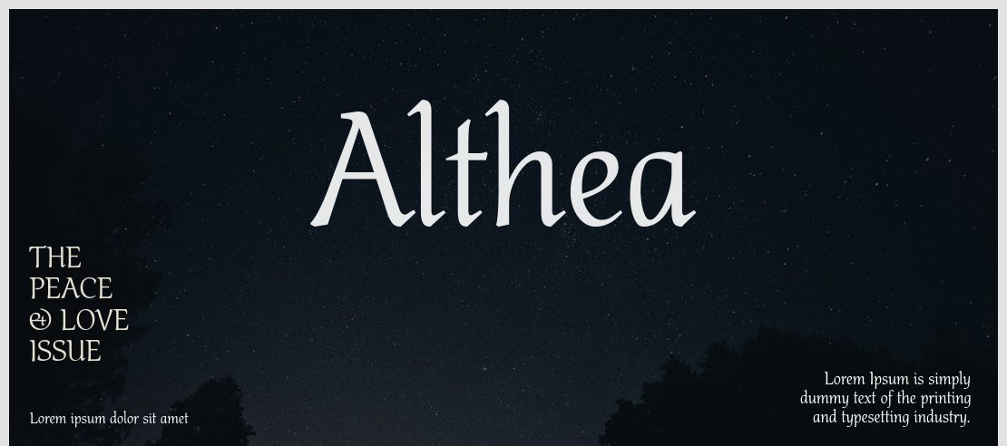 Althea Font Family