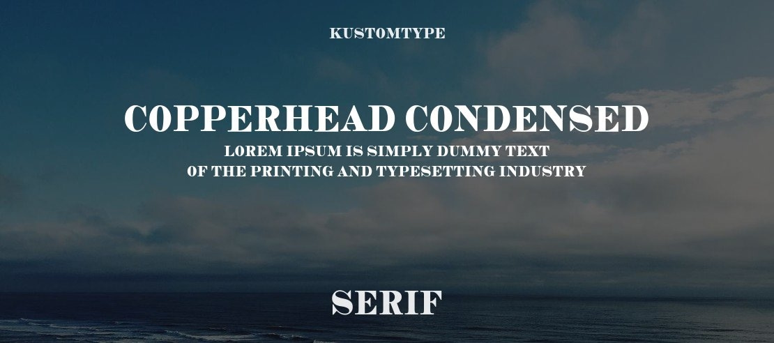 Copperhead Condensed Font