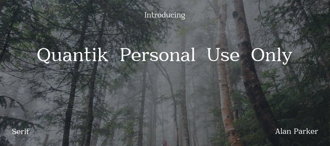 Quantik-Personal-Use-Only Font
