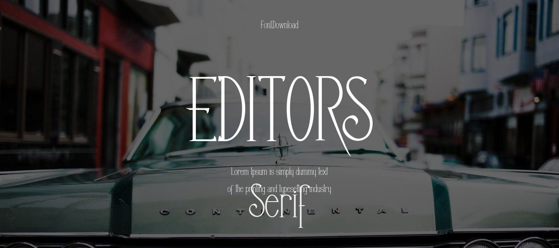 EDITORS Font