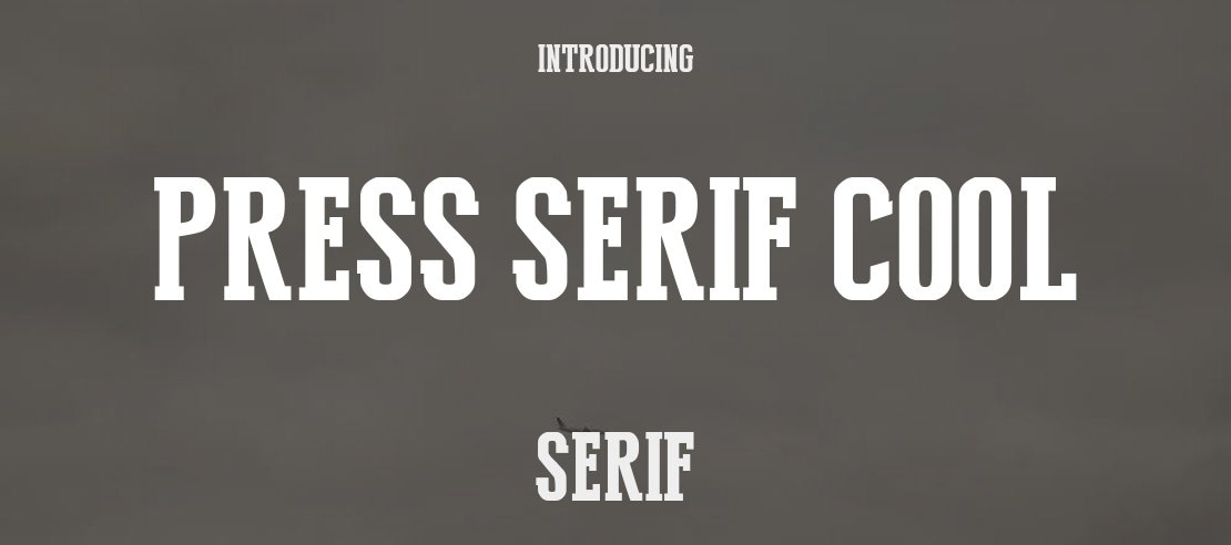 Press Serif Cool Font