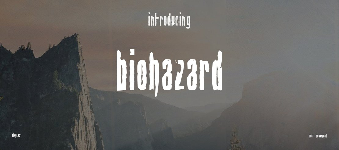 Biohazard Font