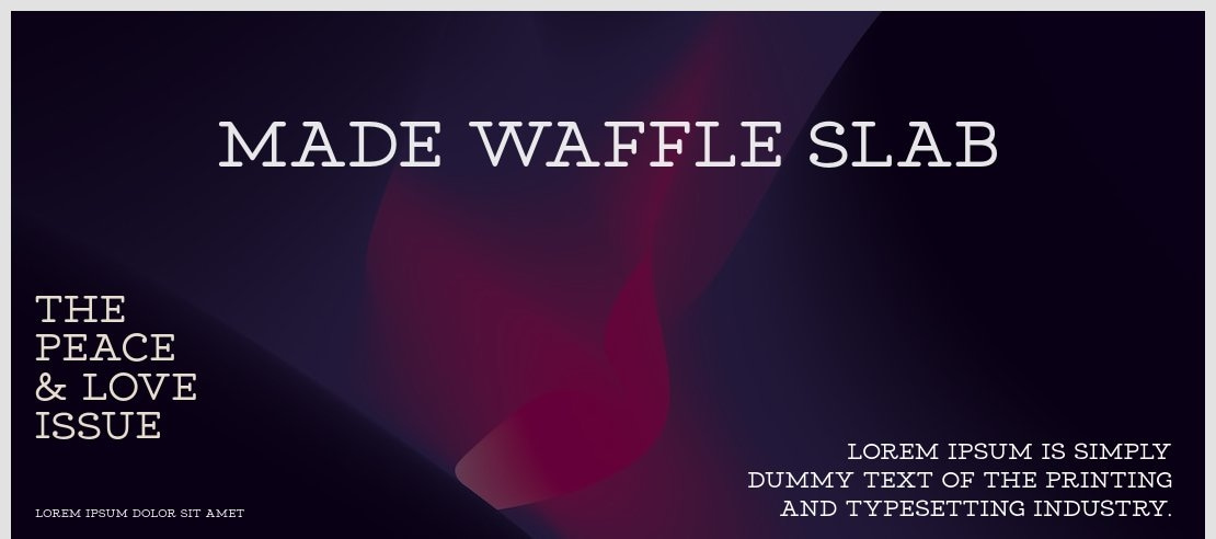 MADE Waffle Slab Font