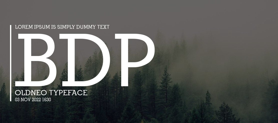 BDP OldNeo Font