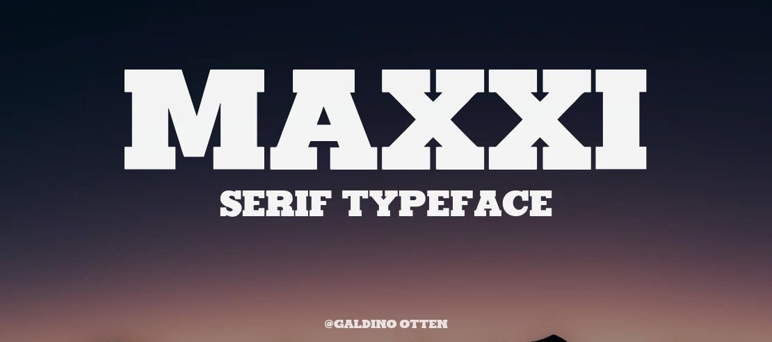 Maxxi Serif Font Family