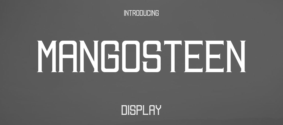 MANGOSTEEN Font