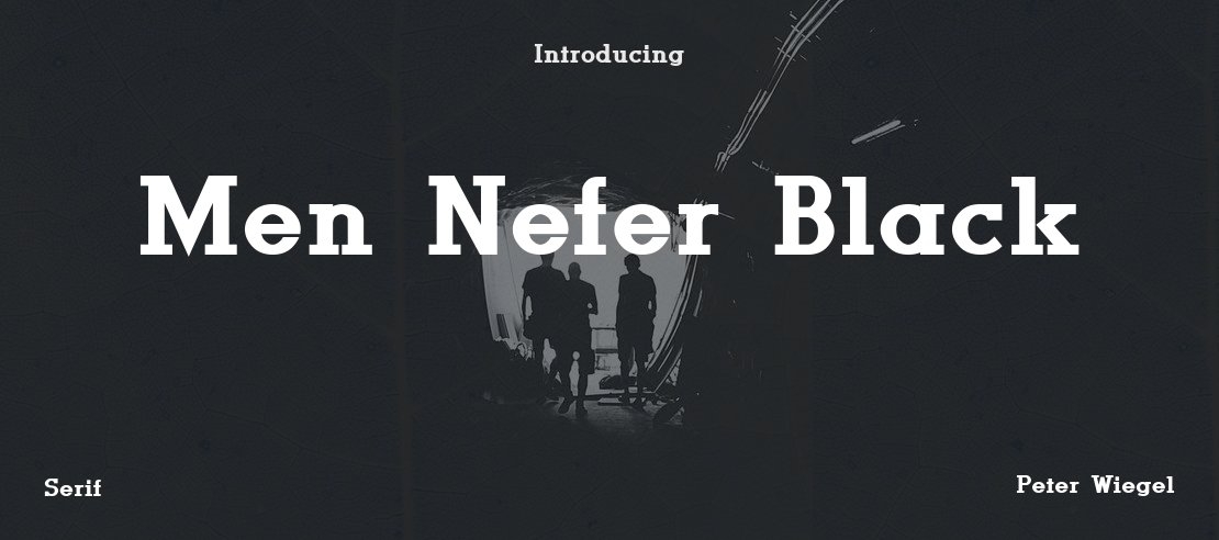 Men Nefer Black Font Family