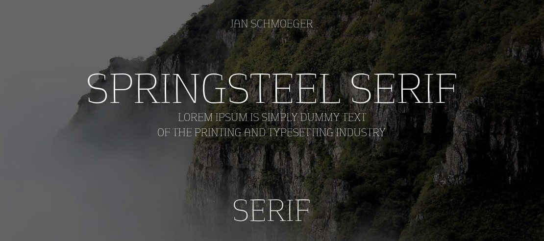 Springsteel Serif Font
