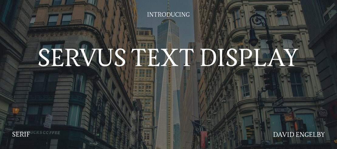 Servus Text Display Font