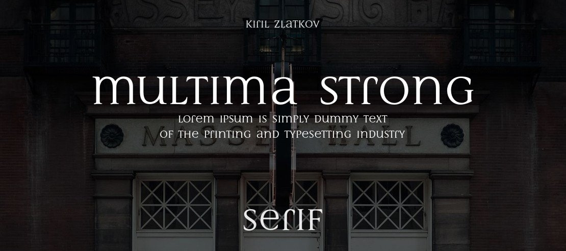 Multima Strong Font