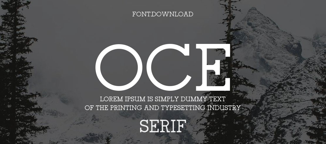 oce Font