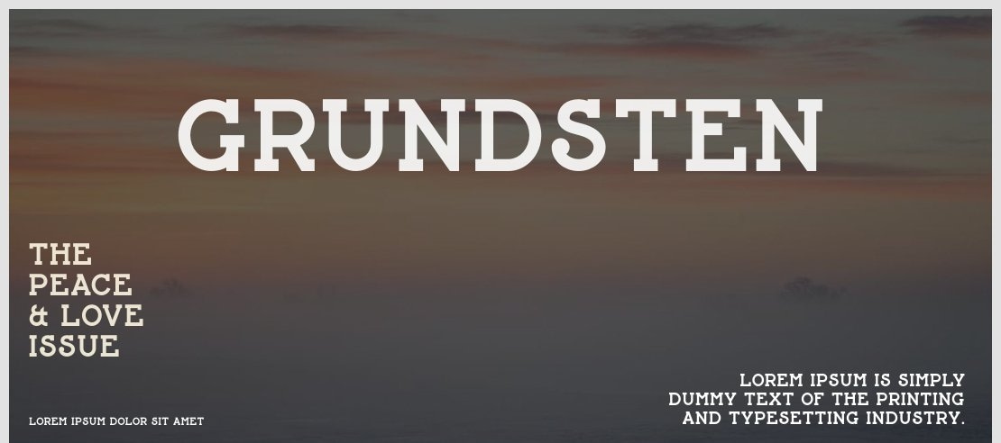 Grundsten Font