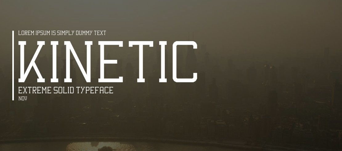 Kinetic Extreme Solid Font