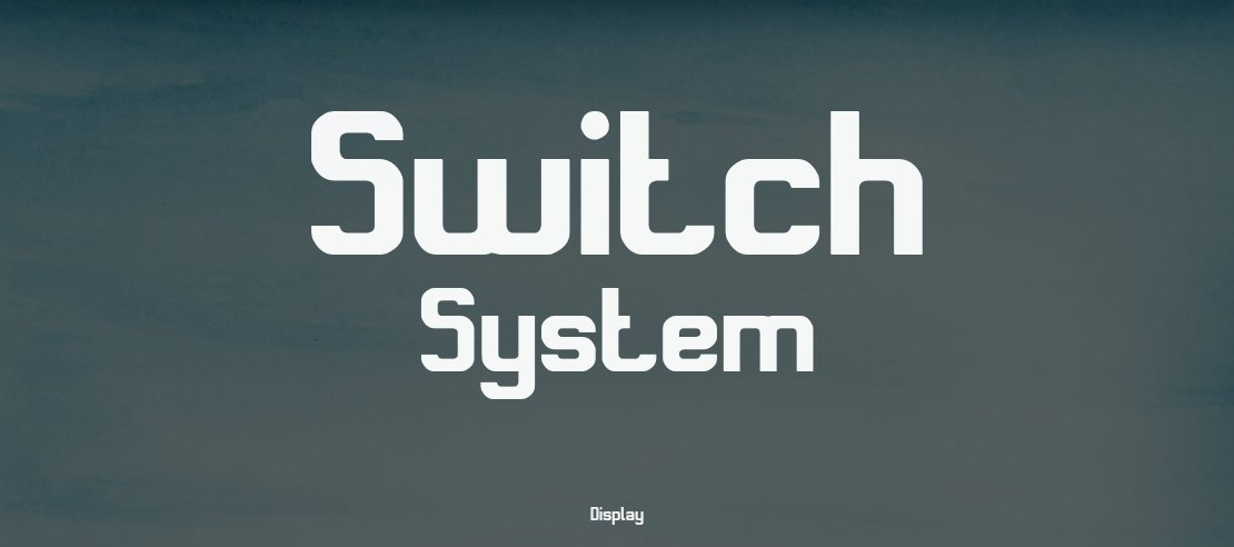 Switch System Font