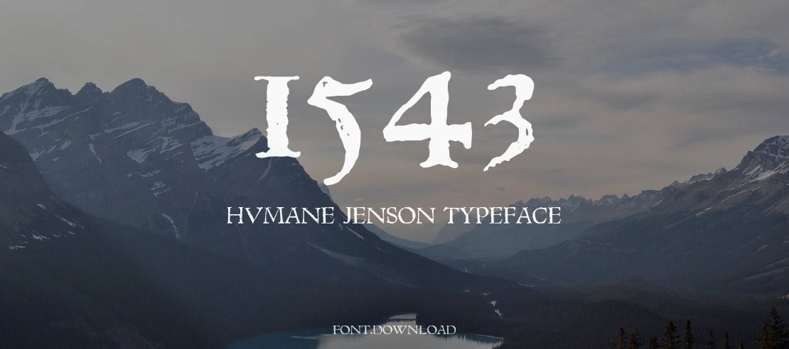 1543 Humane Jenson Font Family