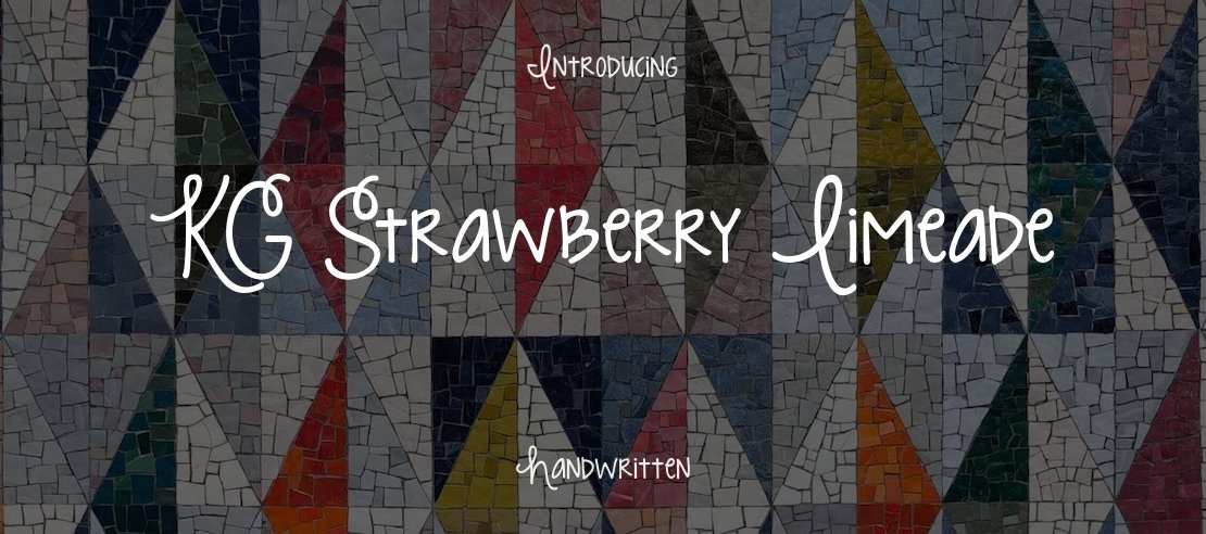 KG Strawberry Limeade Font