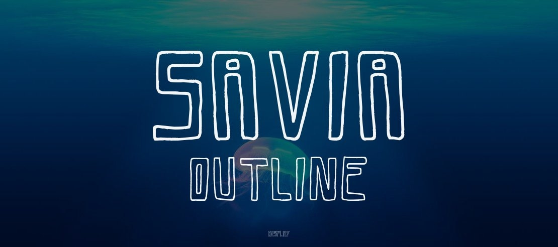 Savia Outline Font