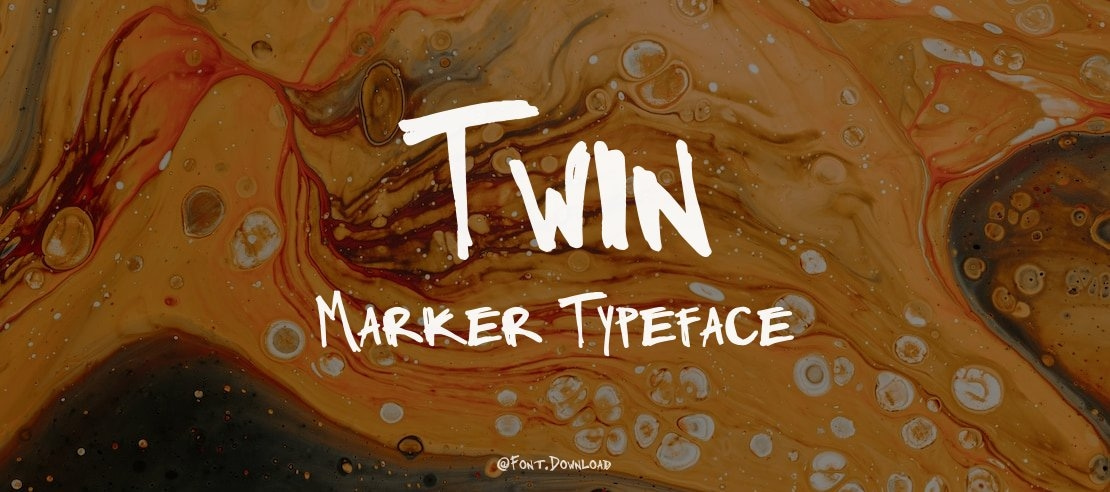 Twin Marker Font
