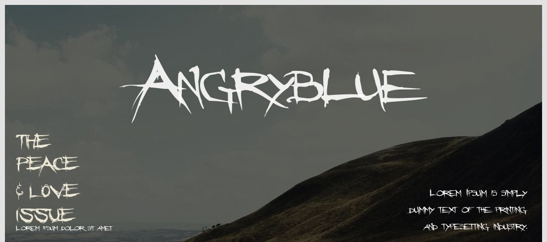 Angryblue Font