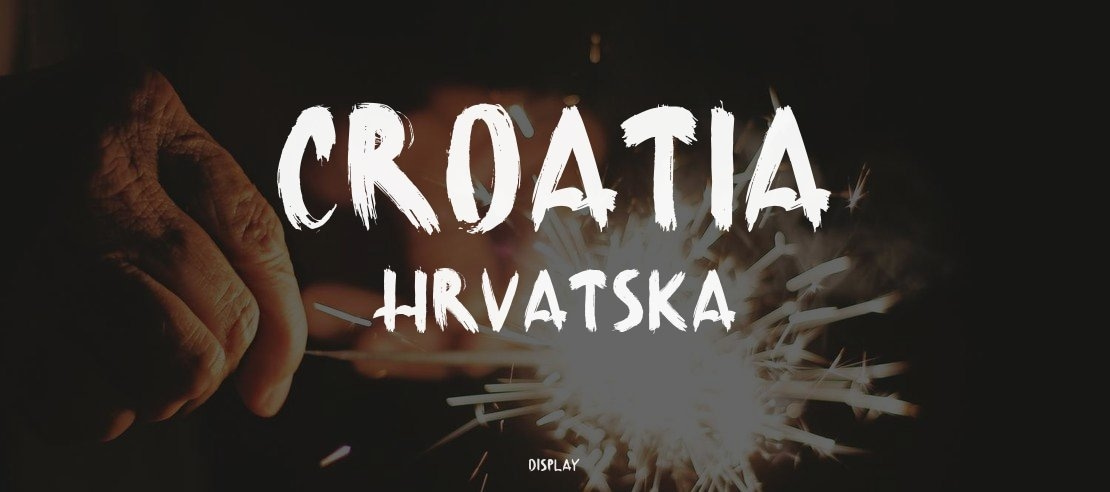 Croatia Hrvatska Font