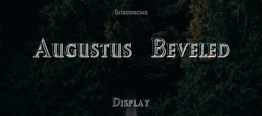 Augustus Beveled Font